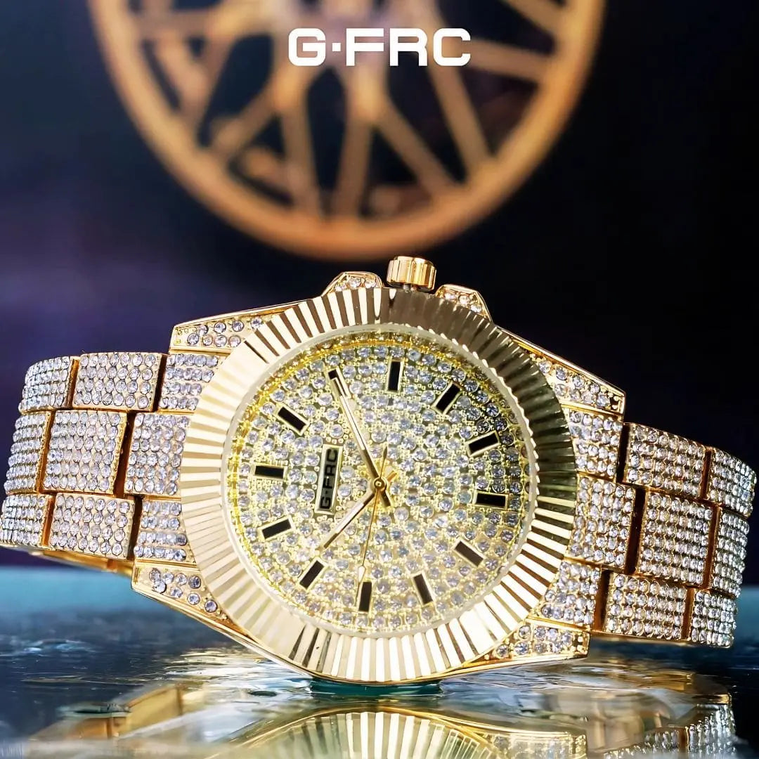 Reloj Cubano G-Force Dorado