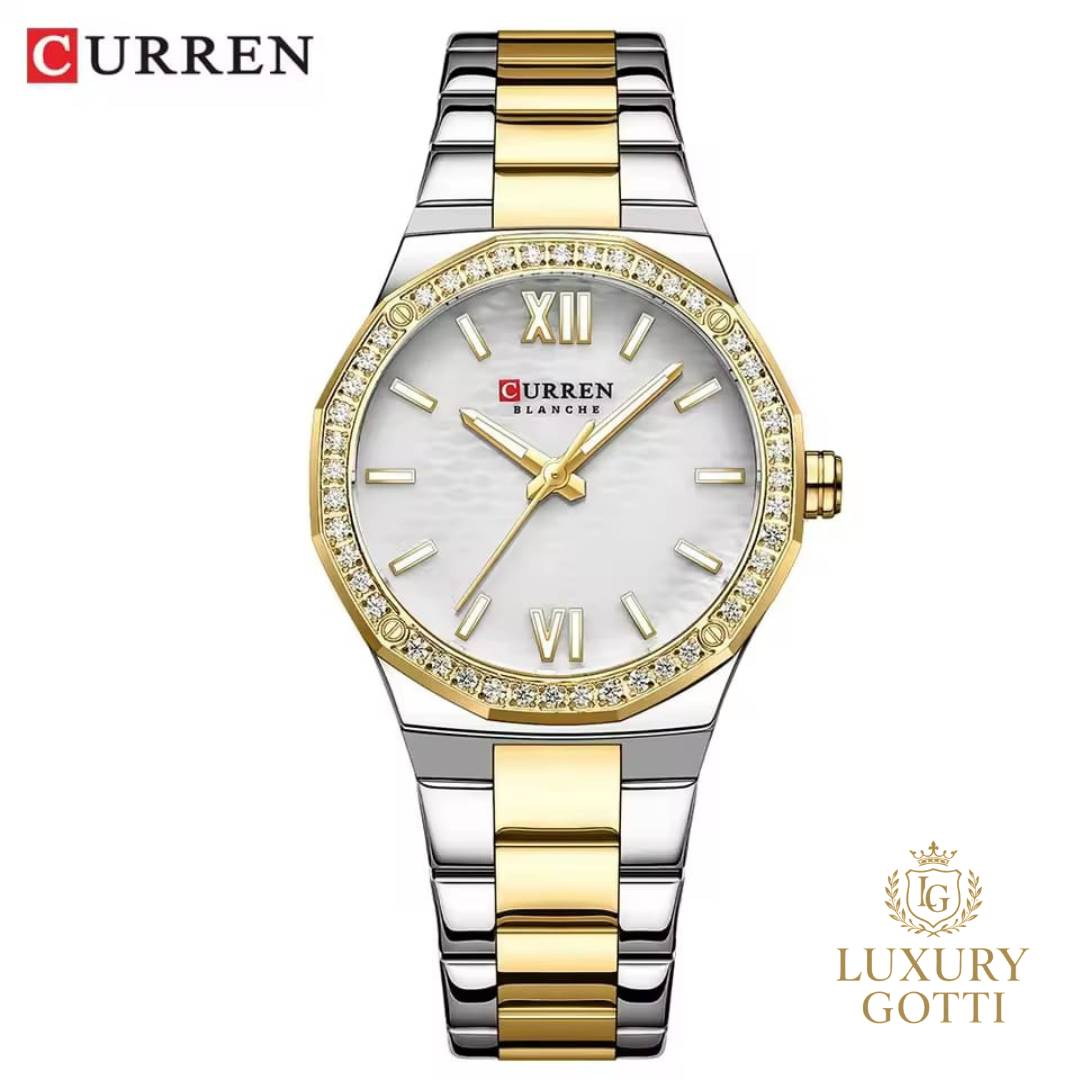 Reloj Elegante Pulso Ancho con Circones
