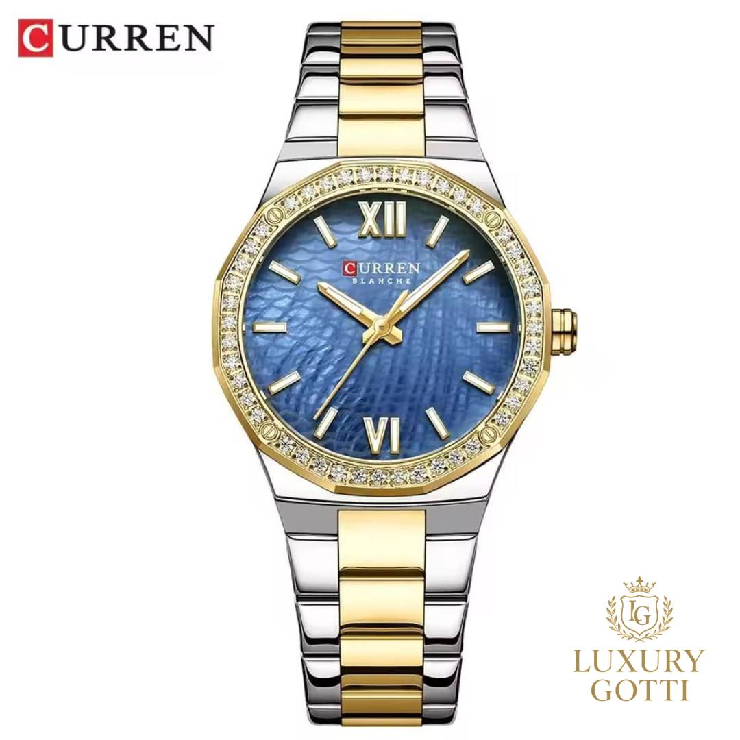 Reloj Elegante Pulso Ancho con Circones