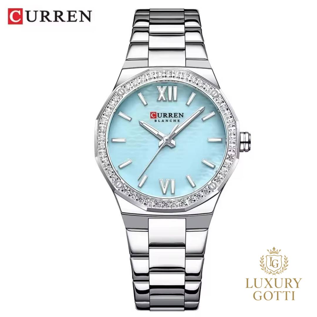 Reloj Elegante Pulso Ancho con Circones