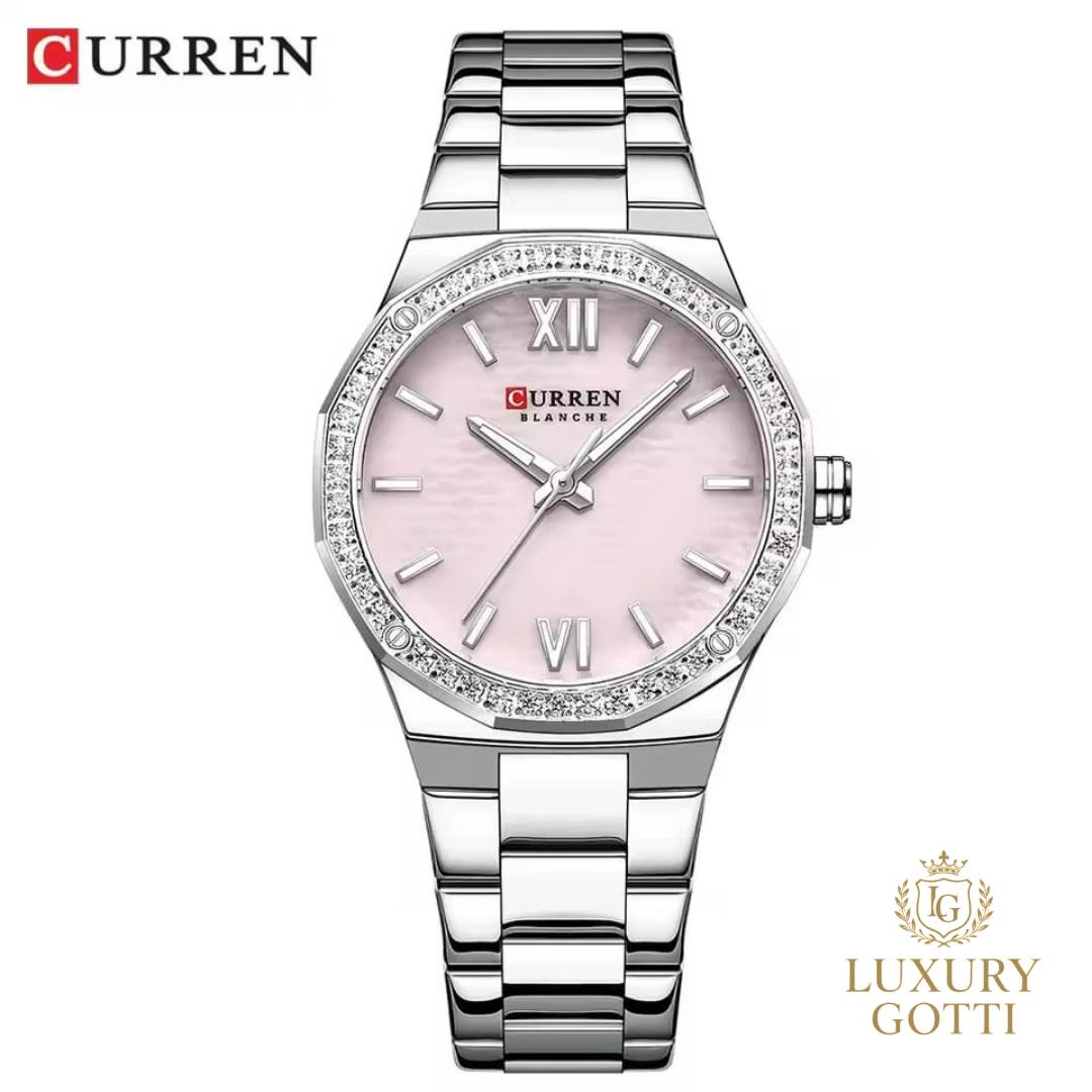 Reloj Elegante Pulso Ancho con Circones
