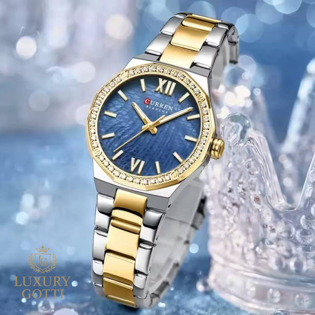 Reloj Elegante Pulso Ancho con Circones