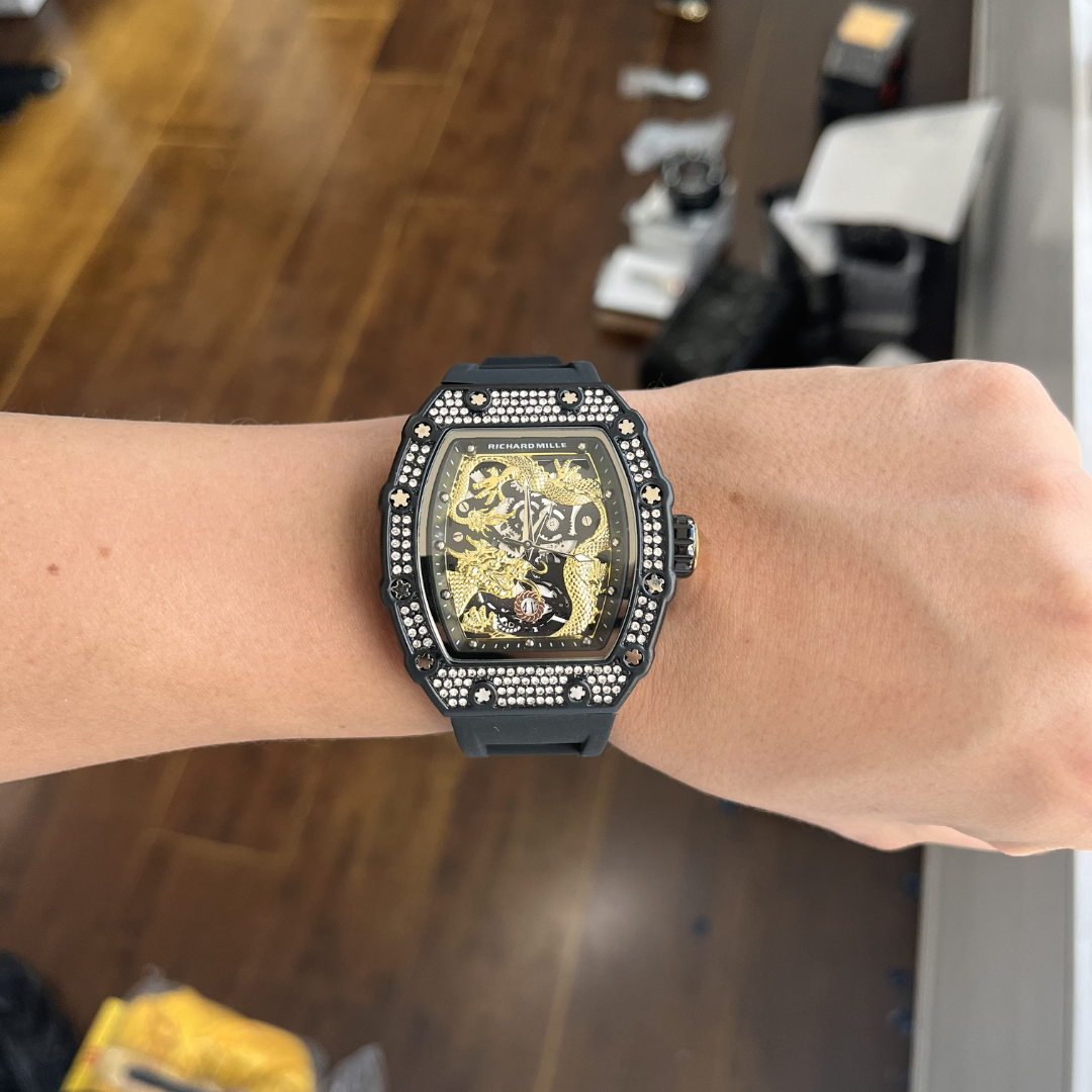 Reloj Goma Dragón con Circones