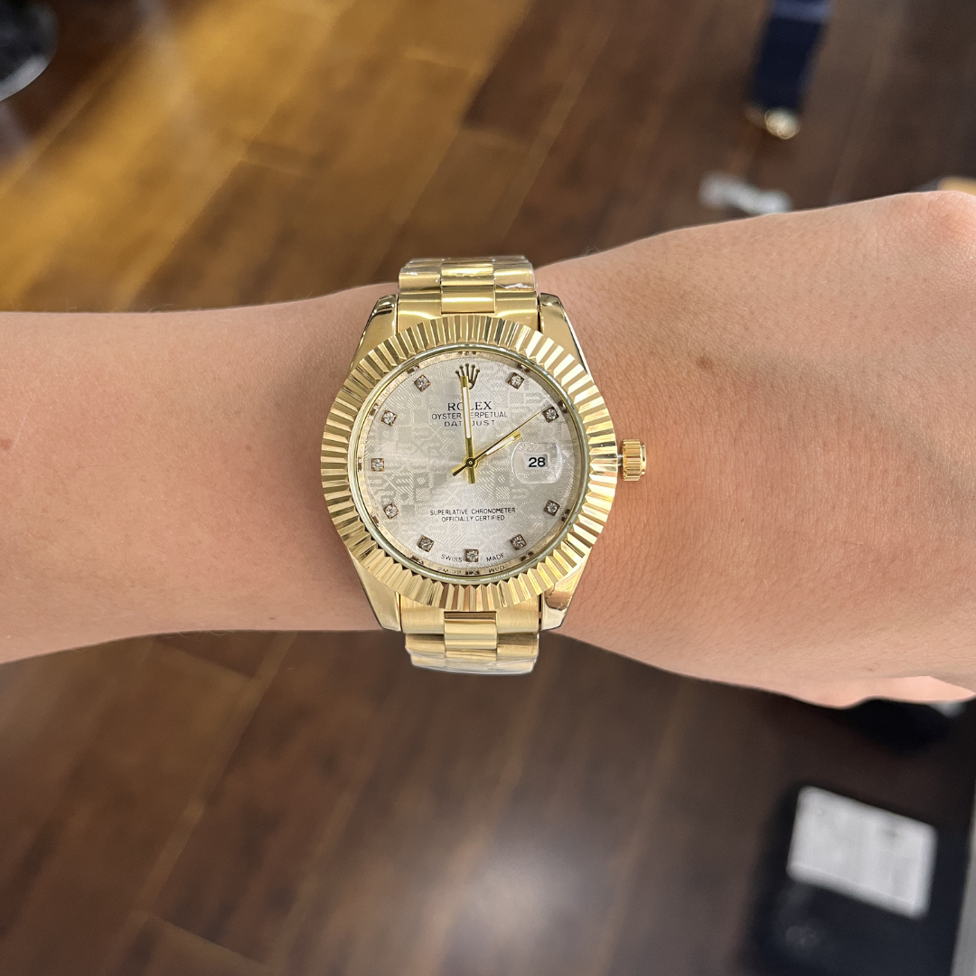 Reloj Clásico Acero con Fecha