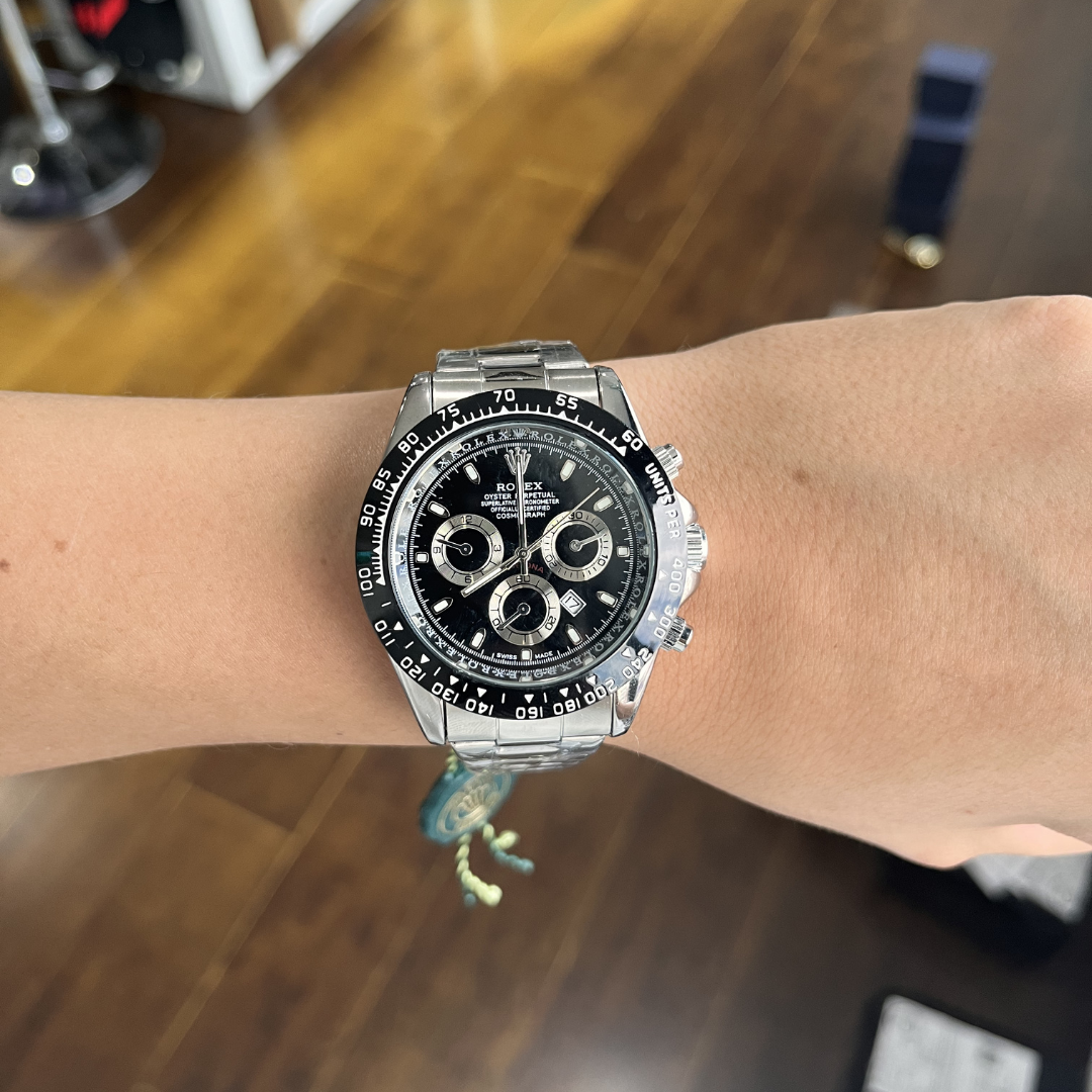 Reloj Clásico Acero con Cronógrafos