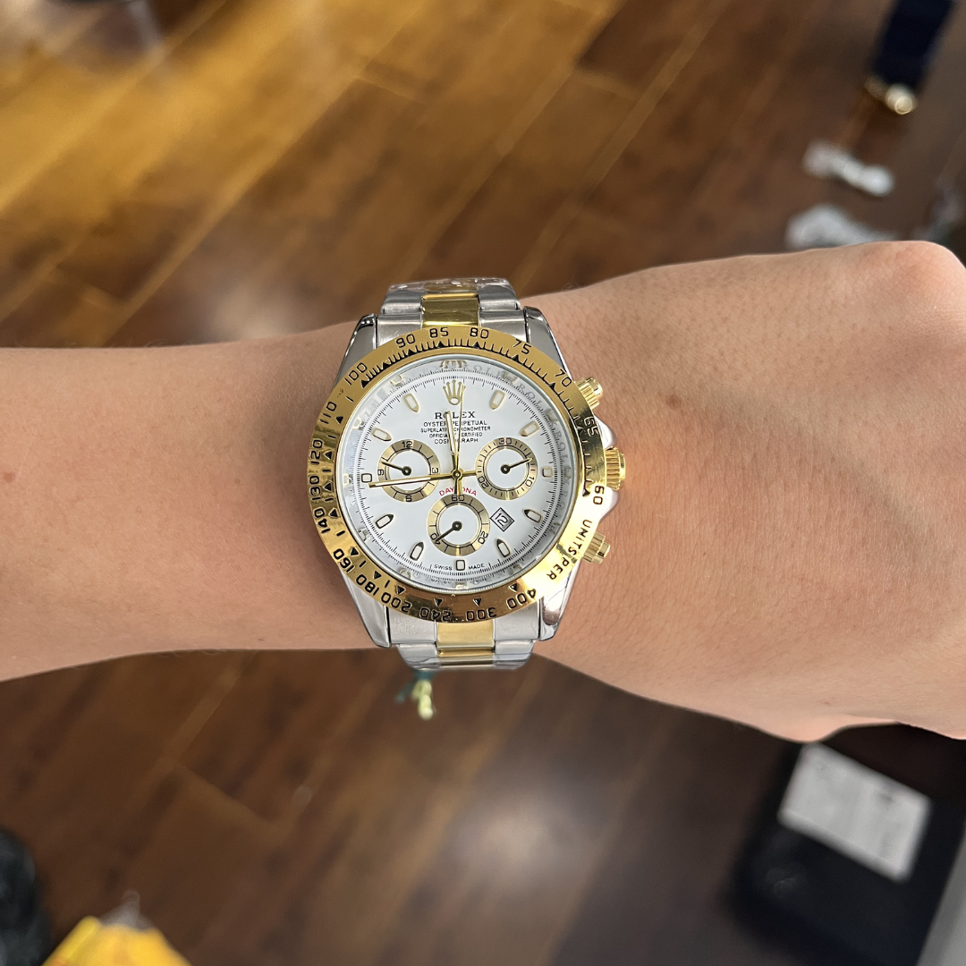 Reloj Clásico Acero con Cronógrafos