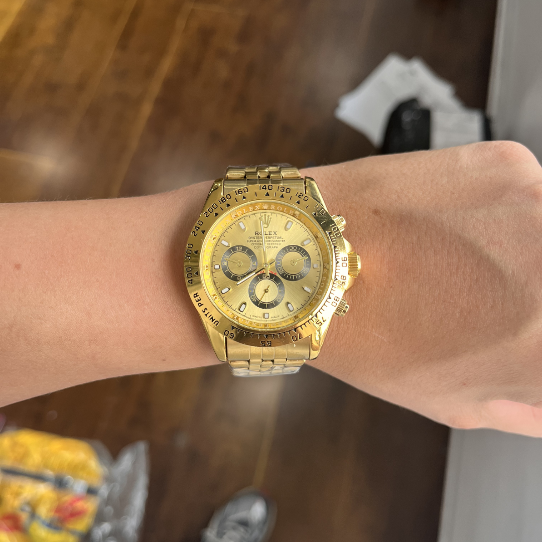 Reloj Clásico Acero con Cronógrafos