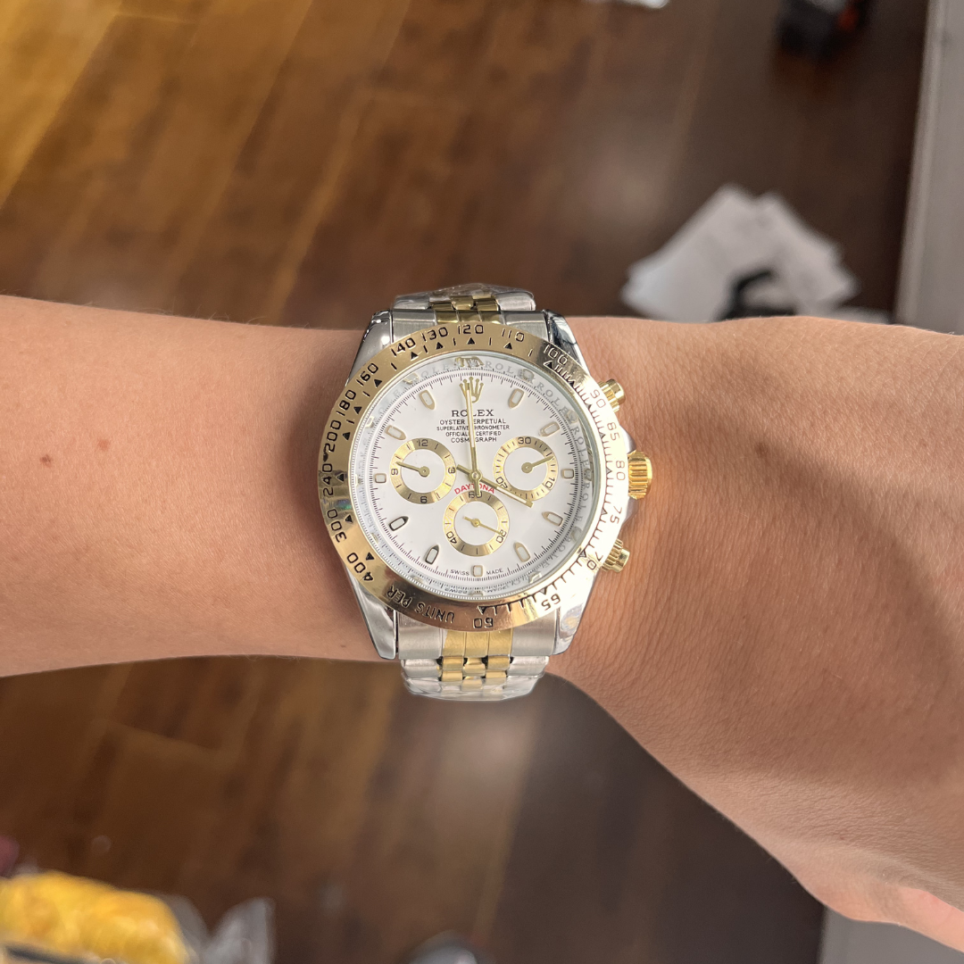 Reloj Clásico Acero con Cronógrafos