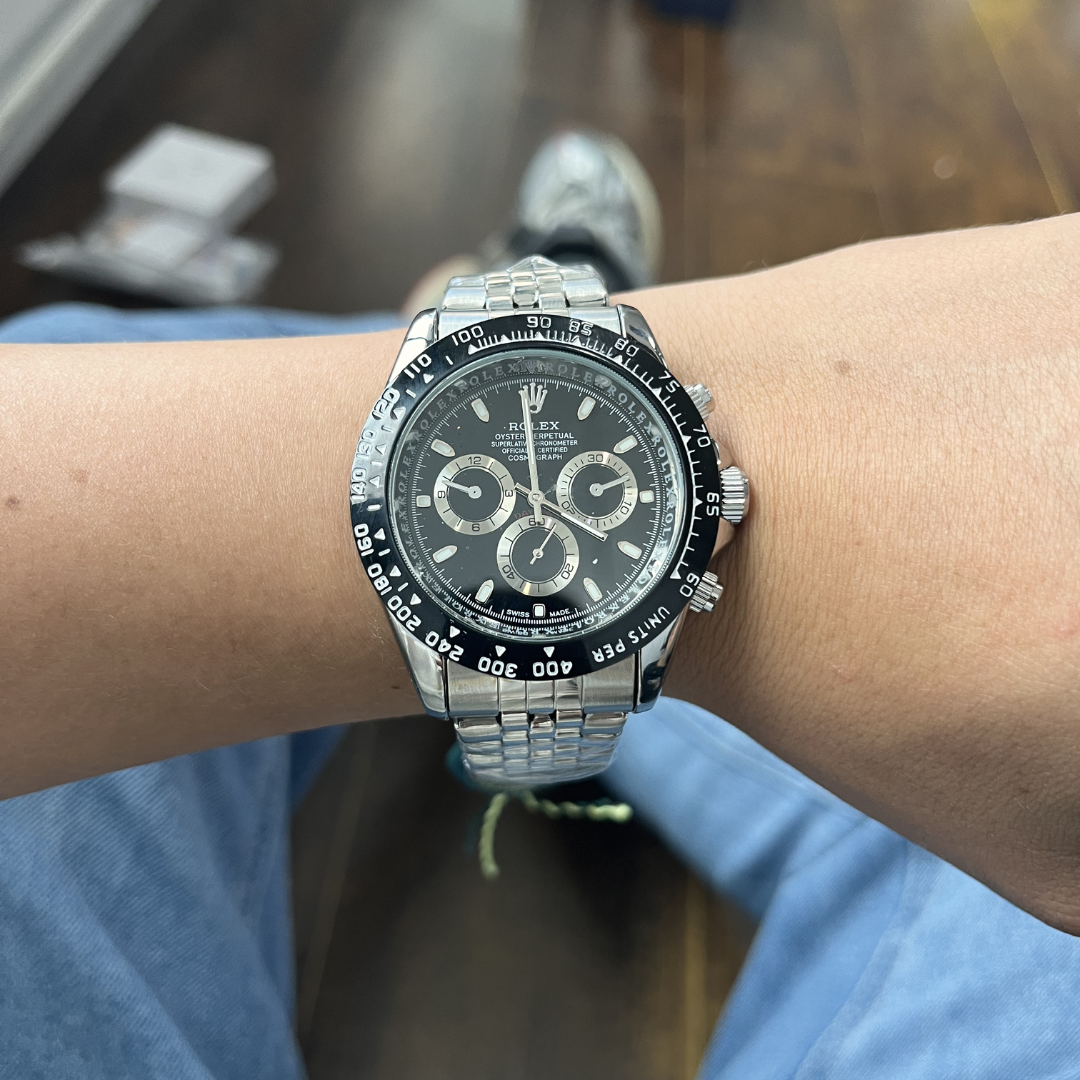 Reloj Clásico Acero con Cronógrafos