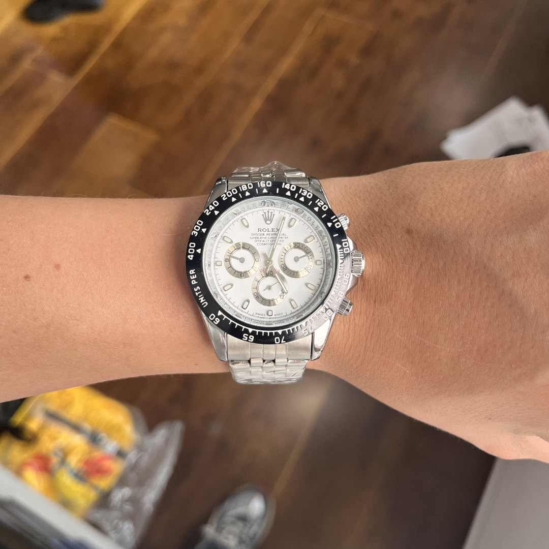 Reloj Clásico Acero con Cronógrafos
