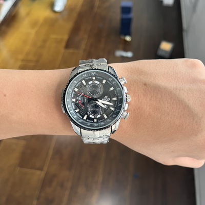 Reloj Clásico Acero con Doble Cronógrafo