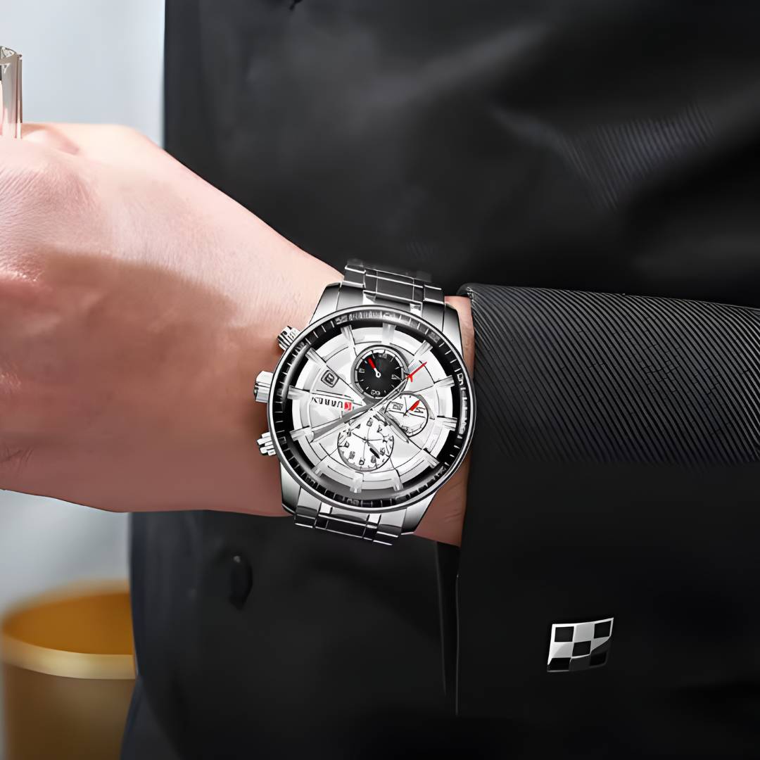 Reloj Curren Acero con Cronógrafos y fecha