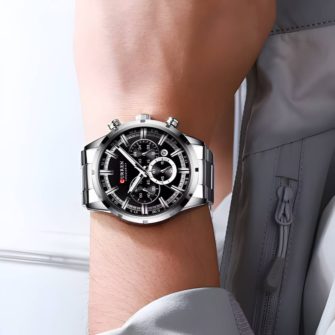 Reloj Curren Acero con Cronógrafo y Fecha