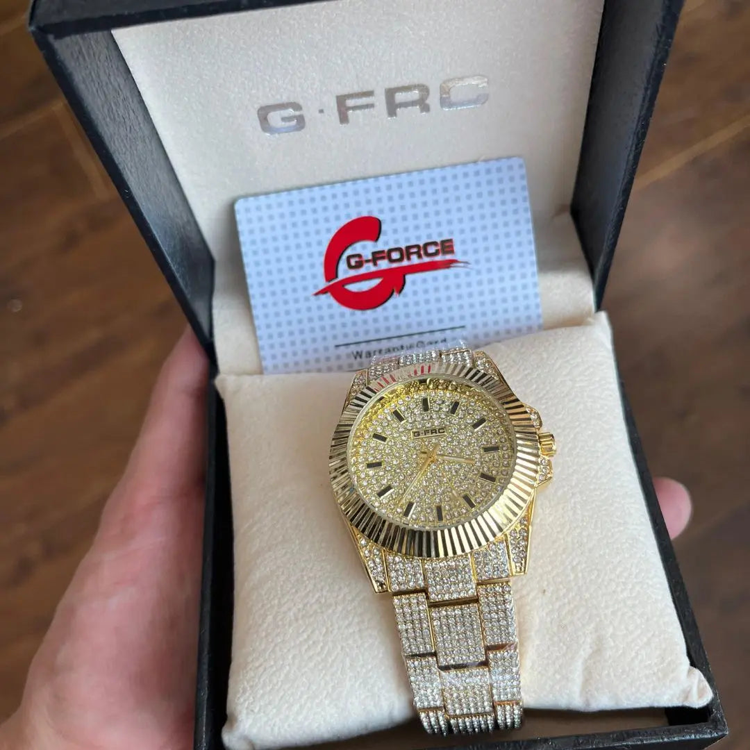 Reloj Cubano G-Force Dorado