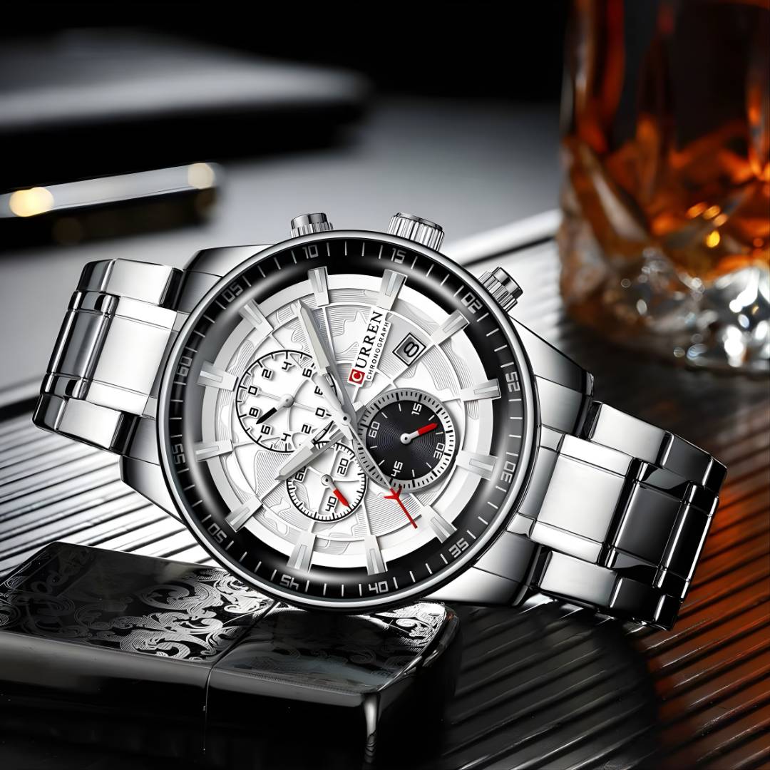 Reloj Curren Acero con Cronógrafos y fecha