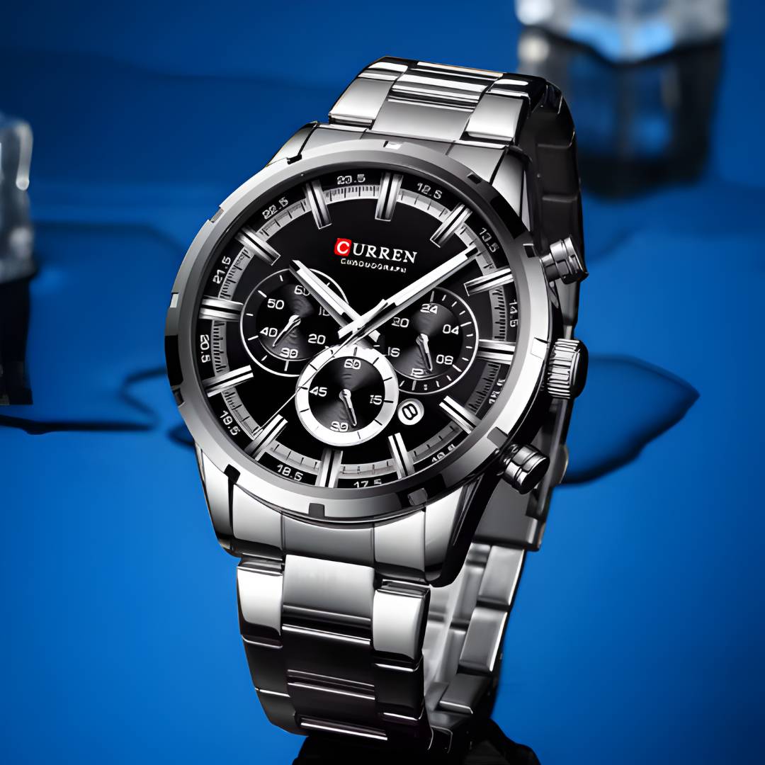 Reloj Curren Acero con Cronógrafo y Fecha