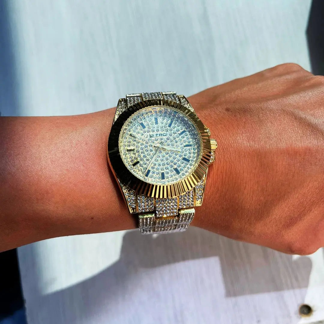 Reloj Cubano G-Force Dorado