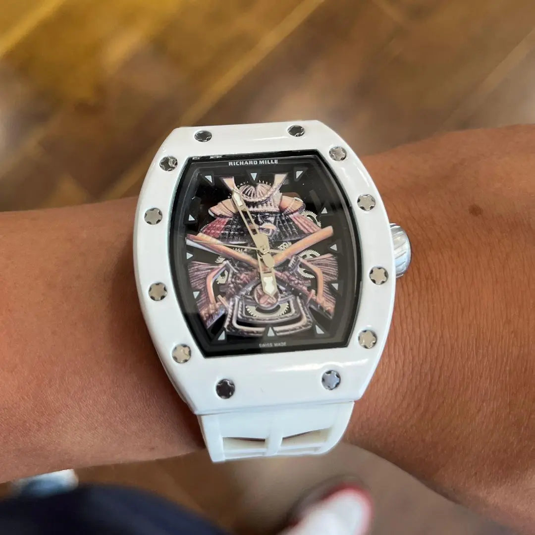 Reloj Deportivo Casual Goma Blanca