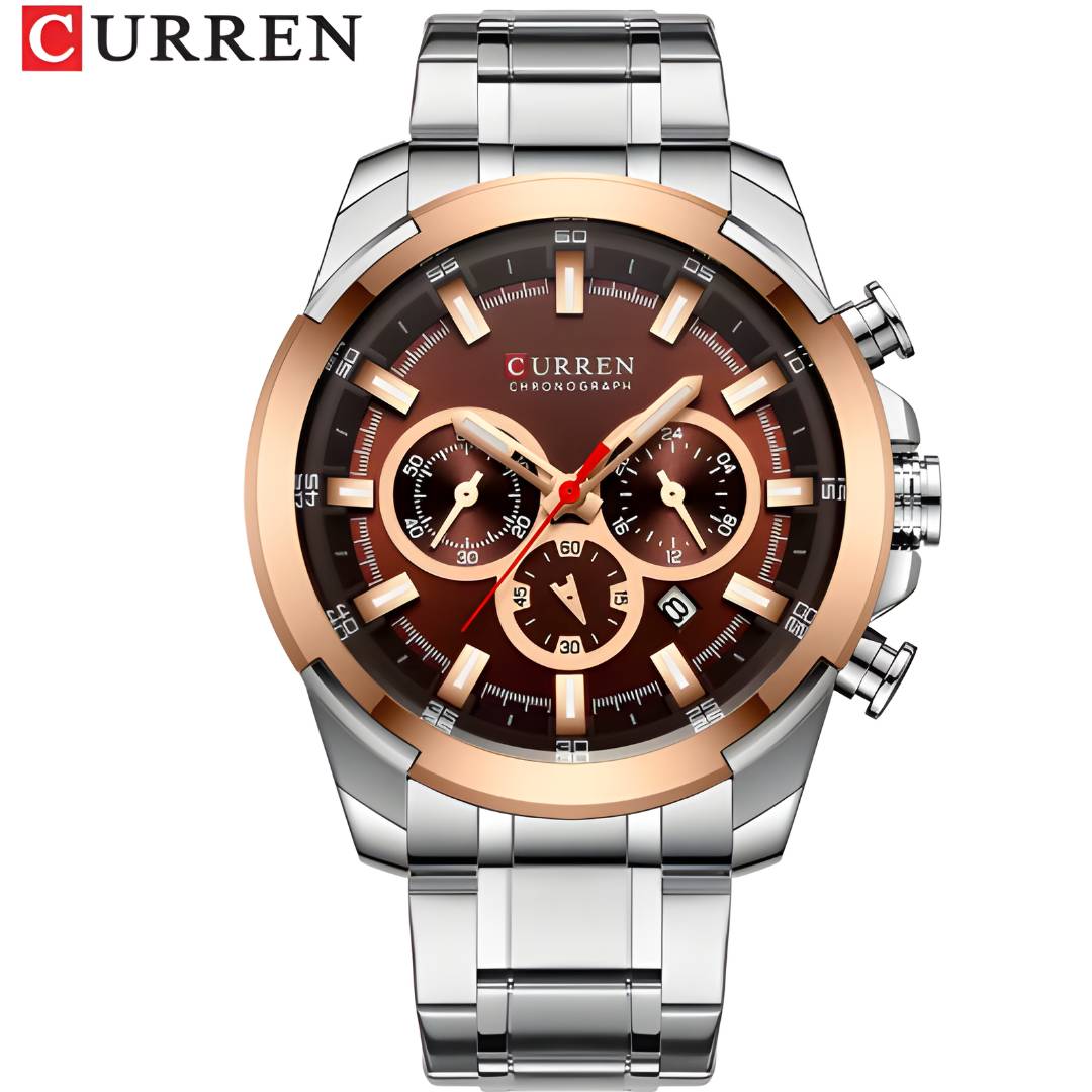 Reloj Curren Acero con Cronógrafos funcionales