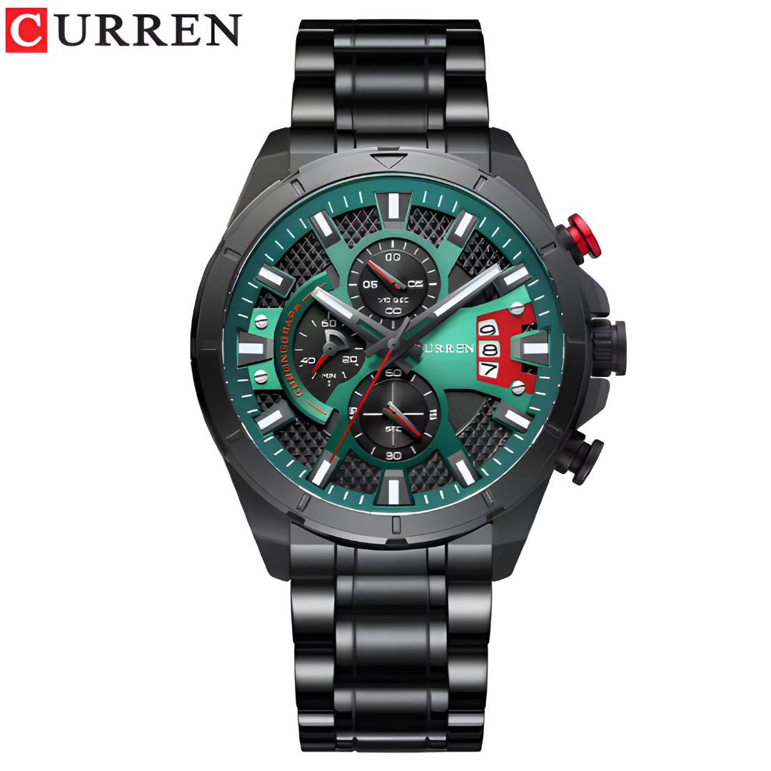 Reloj Curren Acero Cronógrafos Con Calendario