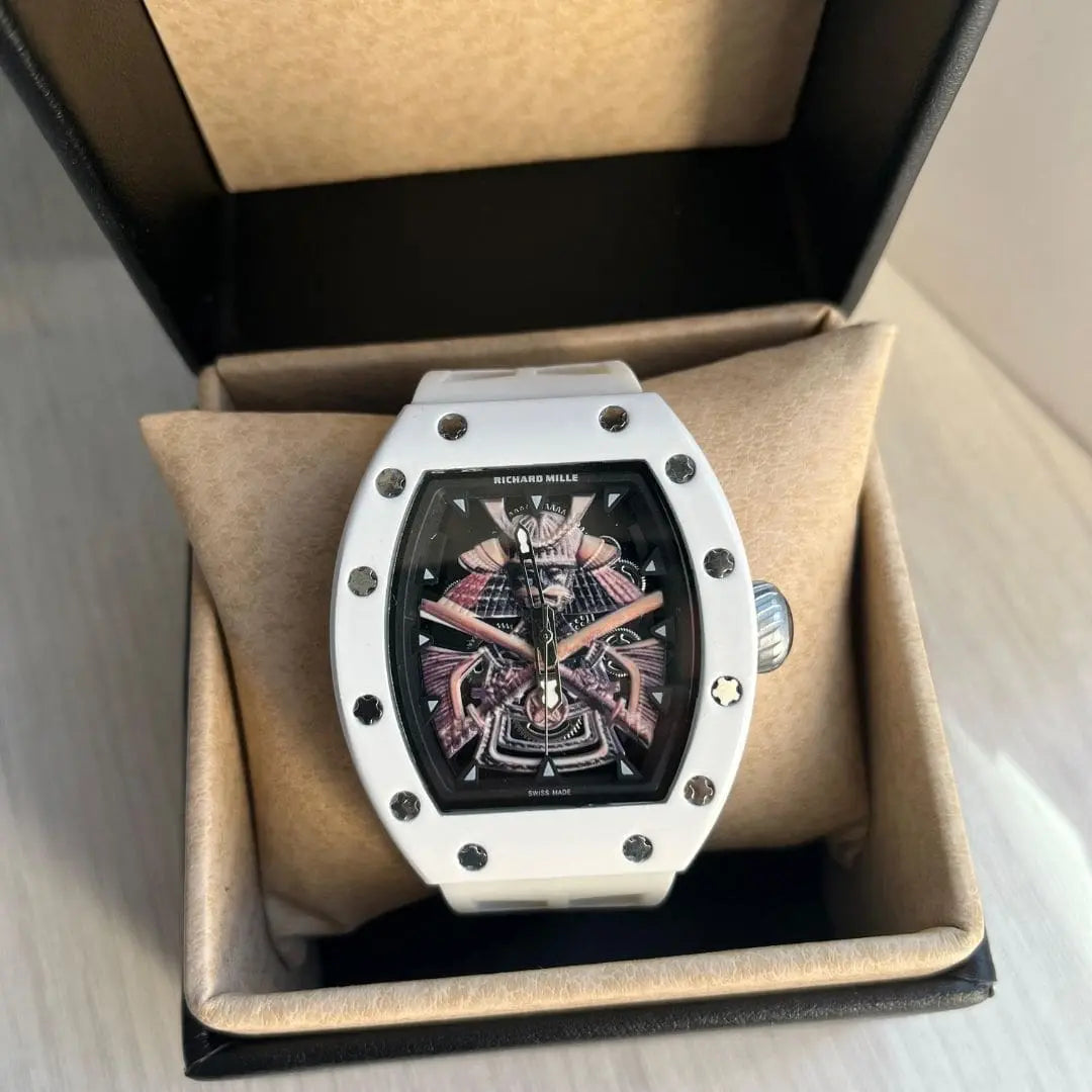 Reloj Deportivo Casual Goma Blanca