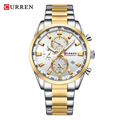 Reloj Curren Acero Fecha y Cronógrafos