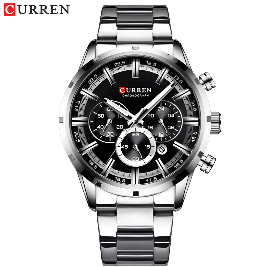 Reloj Curren Acero con Cronógrafo y Fecha