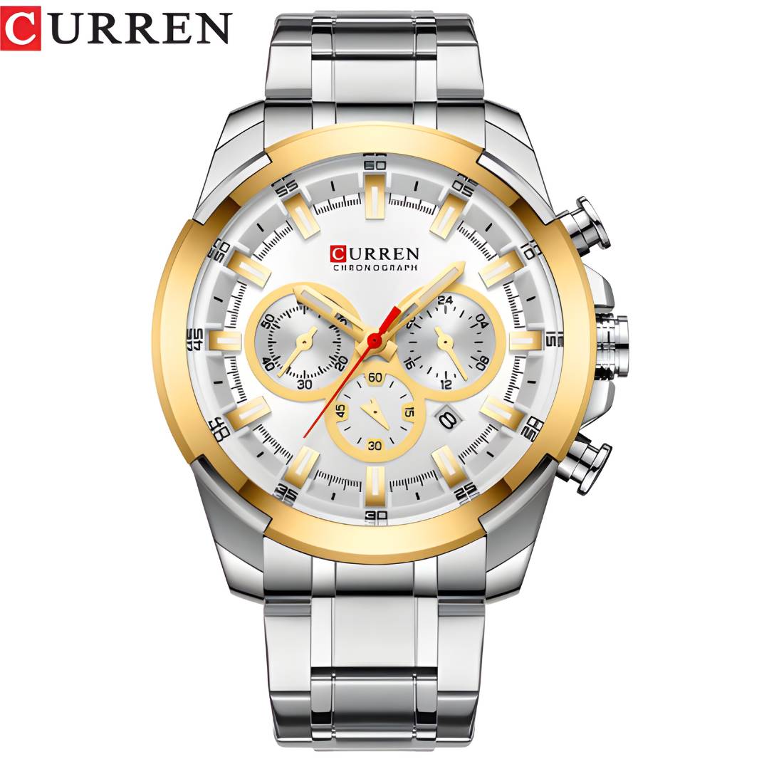 Reloj Curren Acero con Cronógrafos funcionales