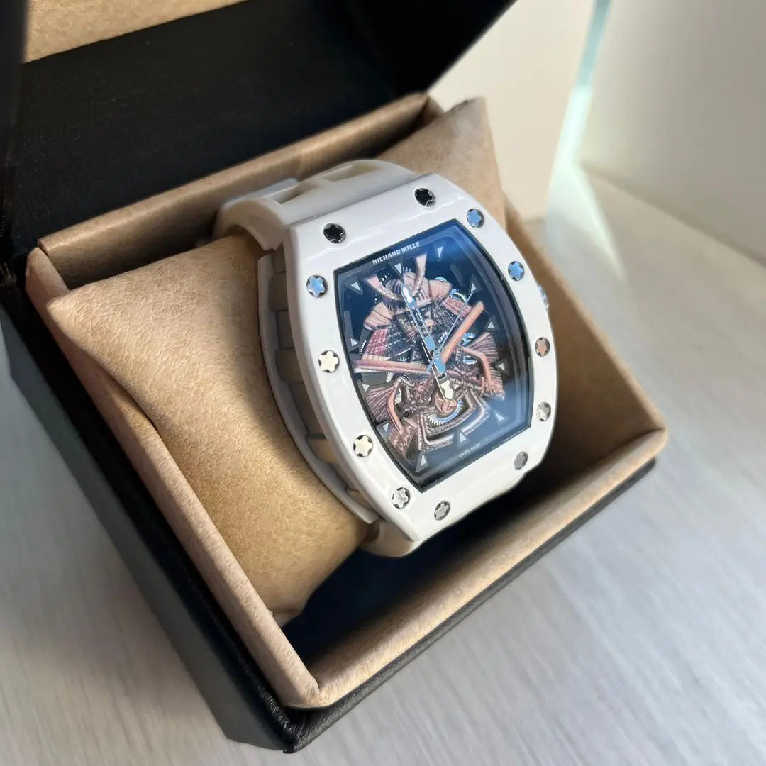 Reloj Deportivo Casual Goma Blanca