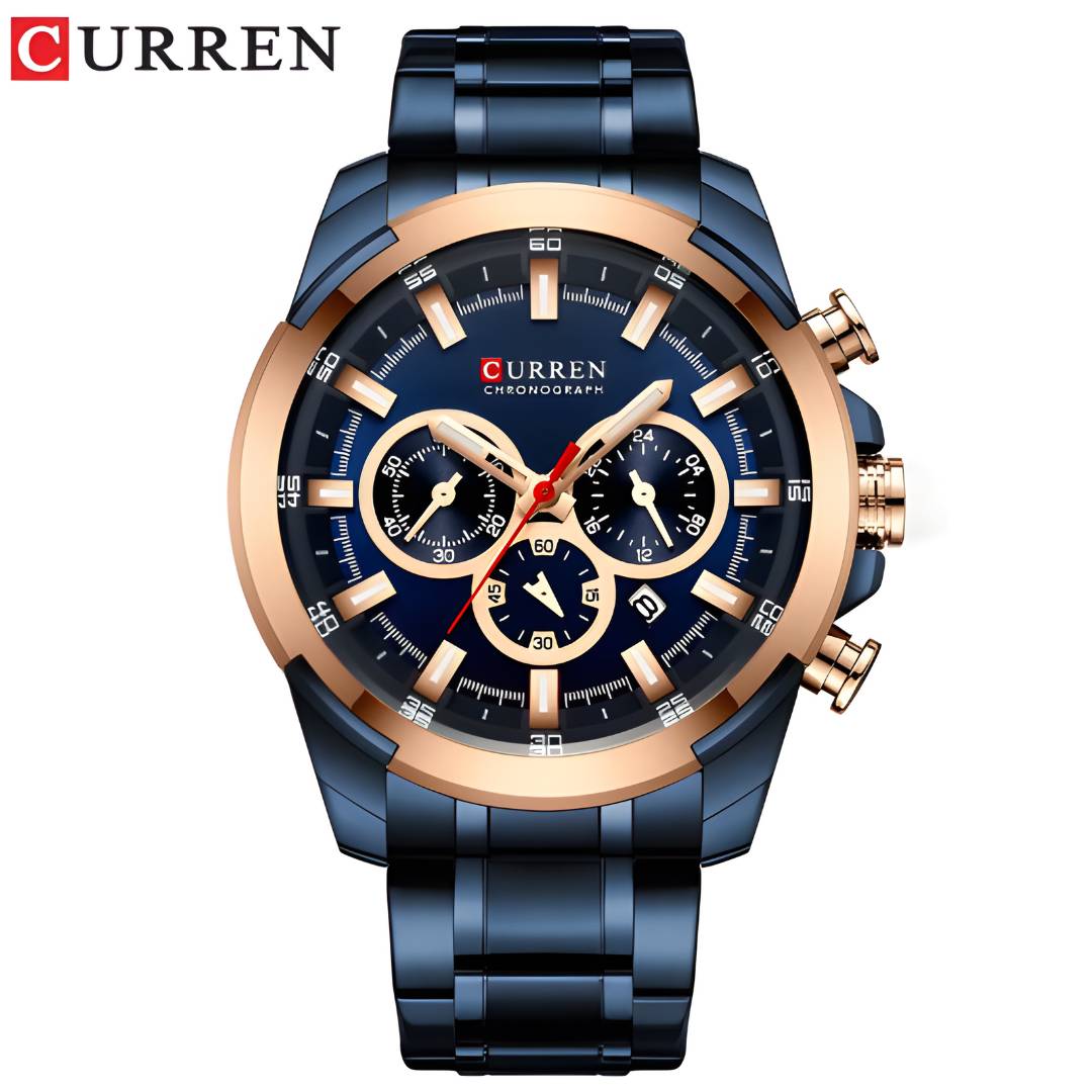 Reloj Curren Acero con Cronógrafos funcionales