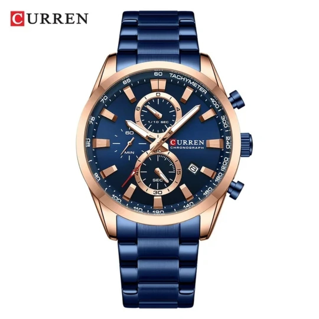 Reloj Curren Acero Fecha y Cronógrafos