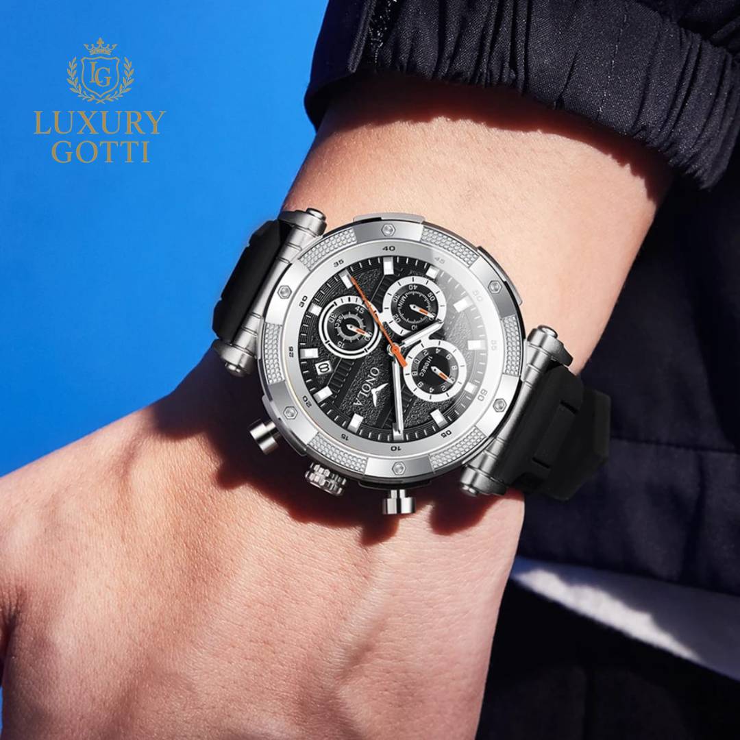 Reloj Goma con Cronógrafos