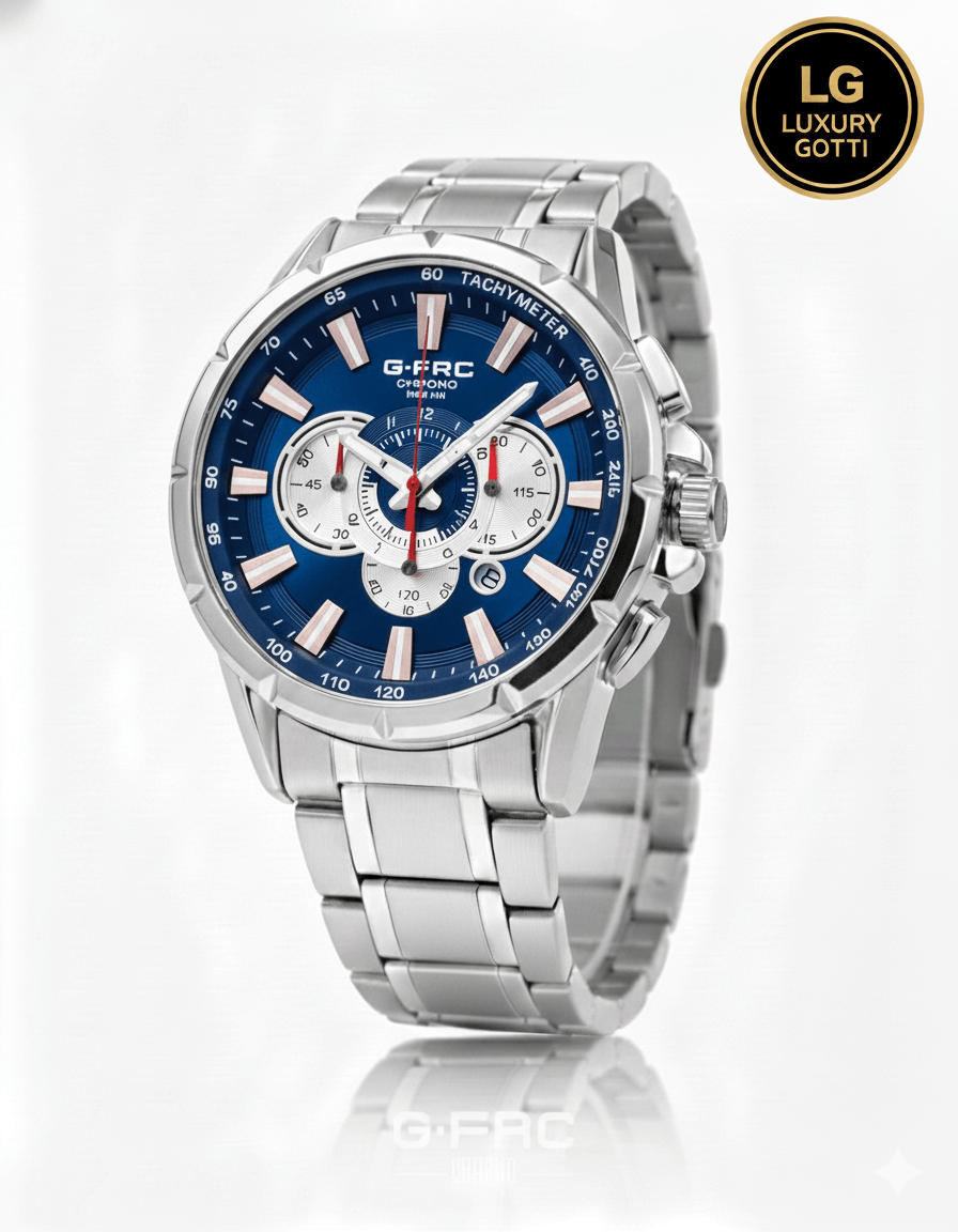Reloj Clásico Acero con Cronógrafos