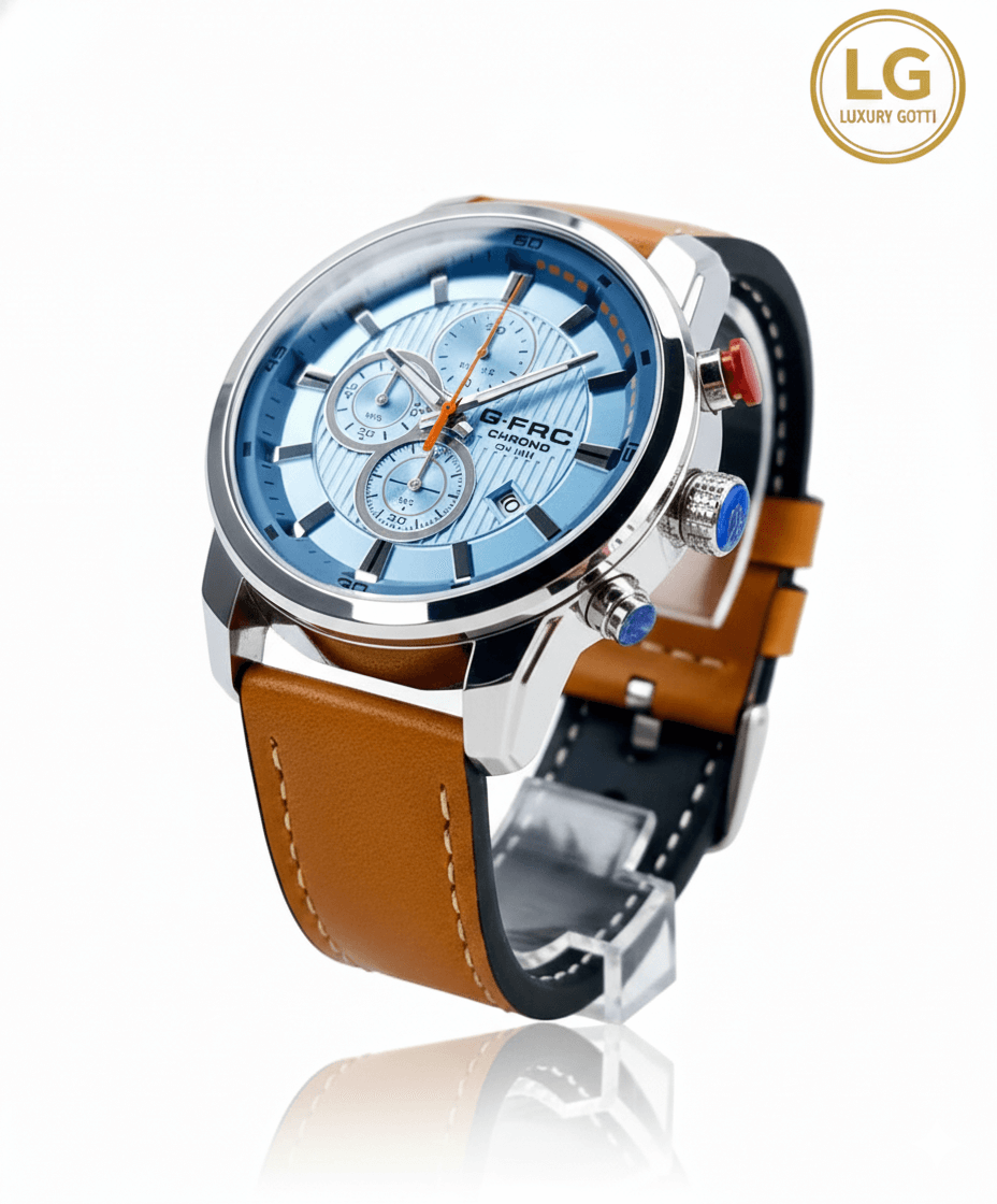 Reloj Clásico Cuero con Cronógrafos