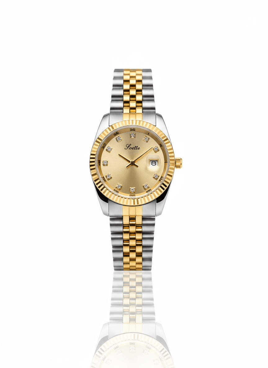 Reloj Elegante Pulso Ancho con Fecha
