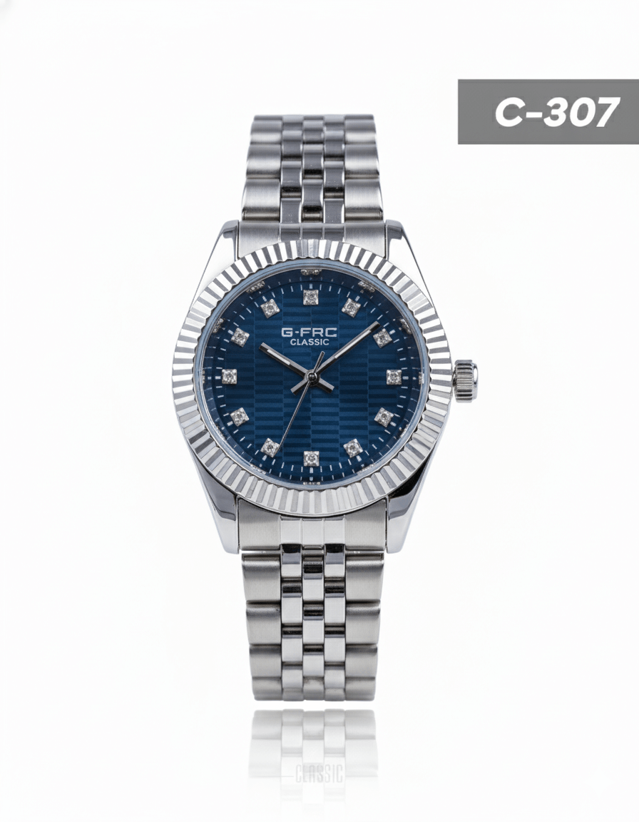Reloj Elegante Pulsera Ancha con Fecha