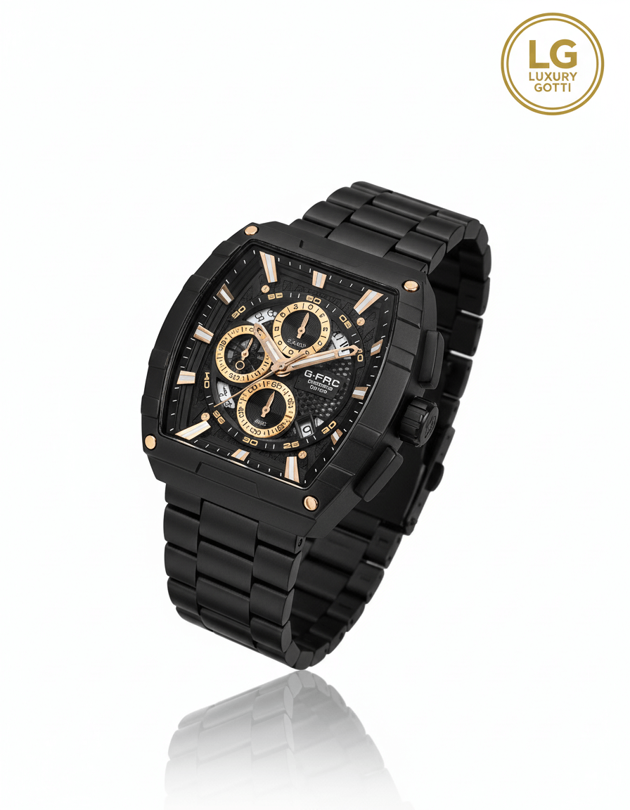 Reloj Acero Caja Rectangular Cronógafos