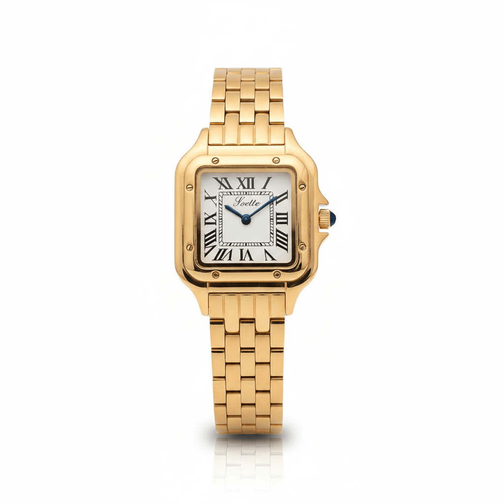 Reloj Elegante Pulsera Delgada con Números Romanos