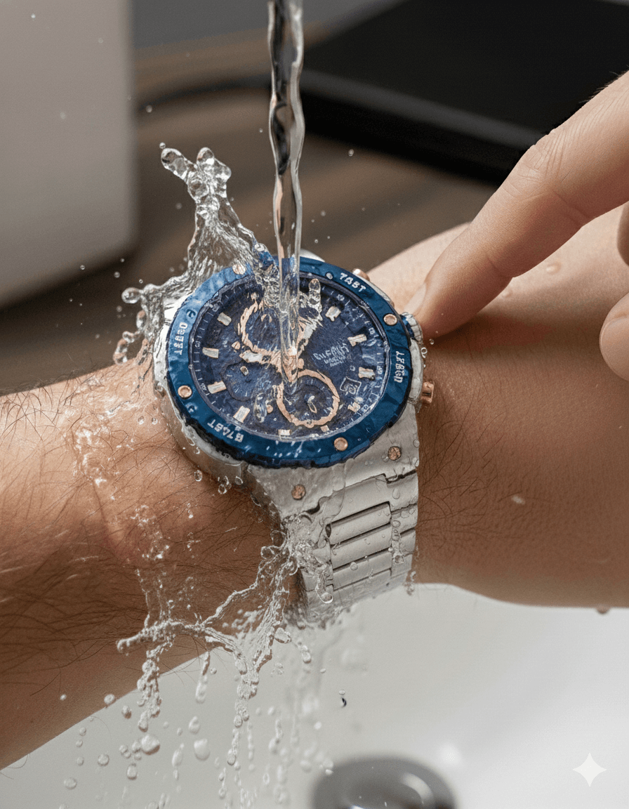 Reloj Acero con Doble Cronógrafo