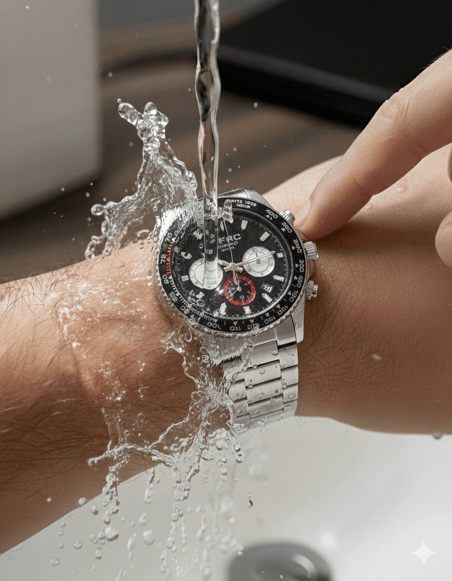 Reloj Acero con Cronógrafos Funcionales
