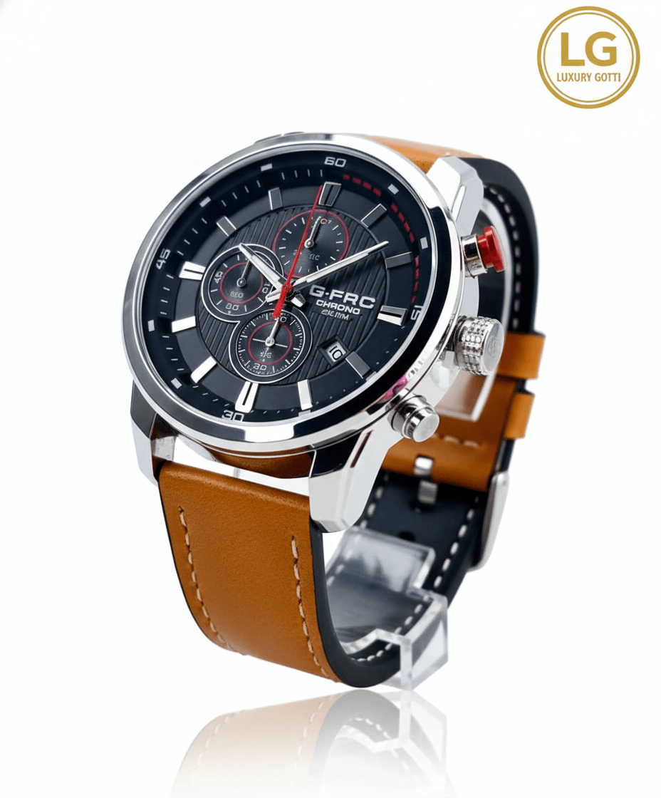 Reloj Clásico Cuero con Cronógrafos