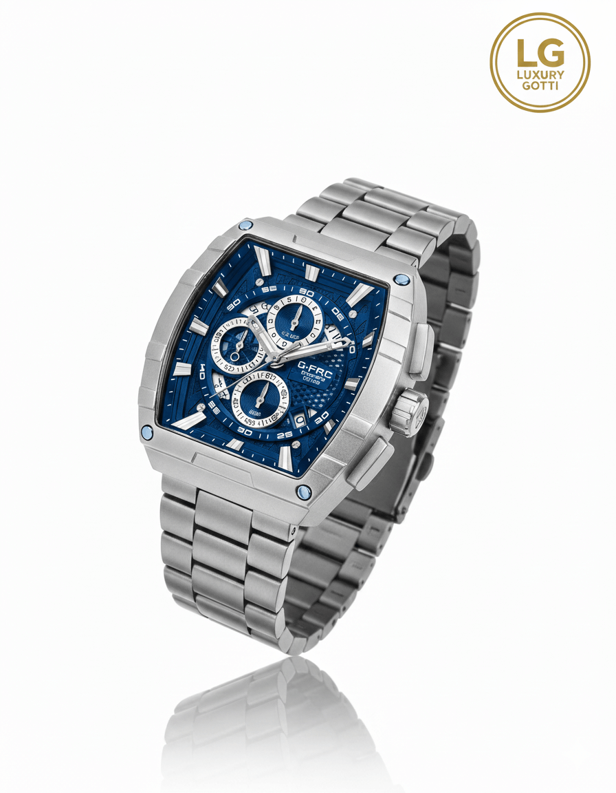 Reloj Acero Caja Rectangular Cronógafos