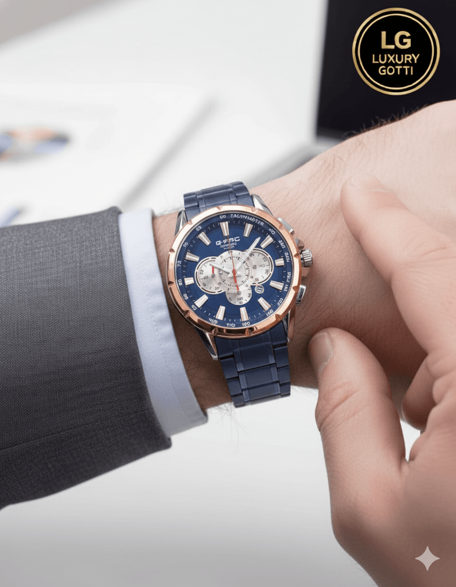 Reloj Clásico Acero con Cronógrafos