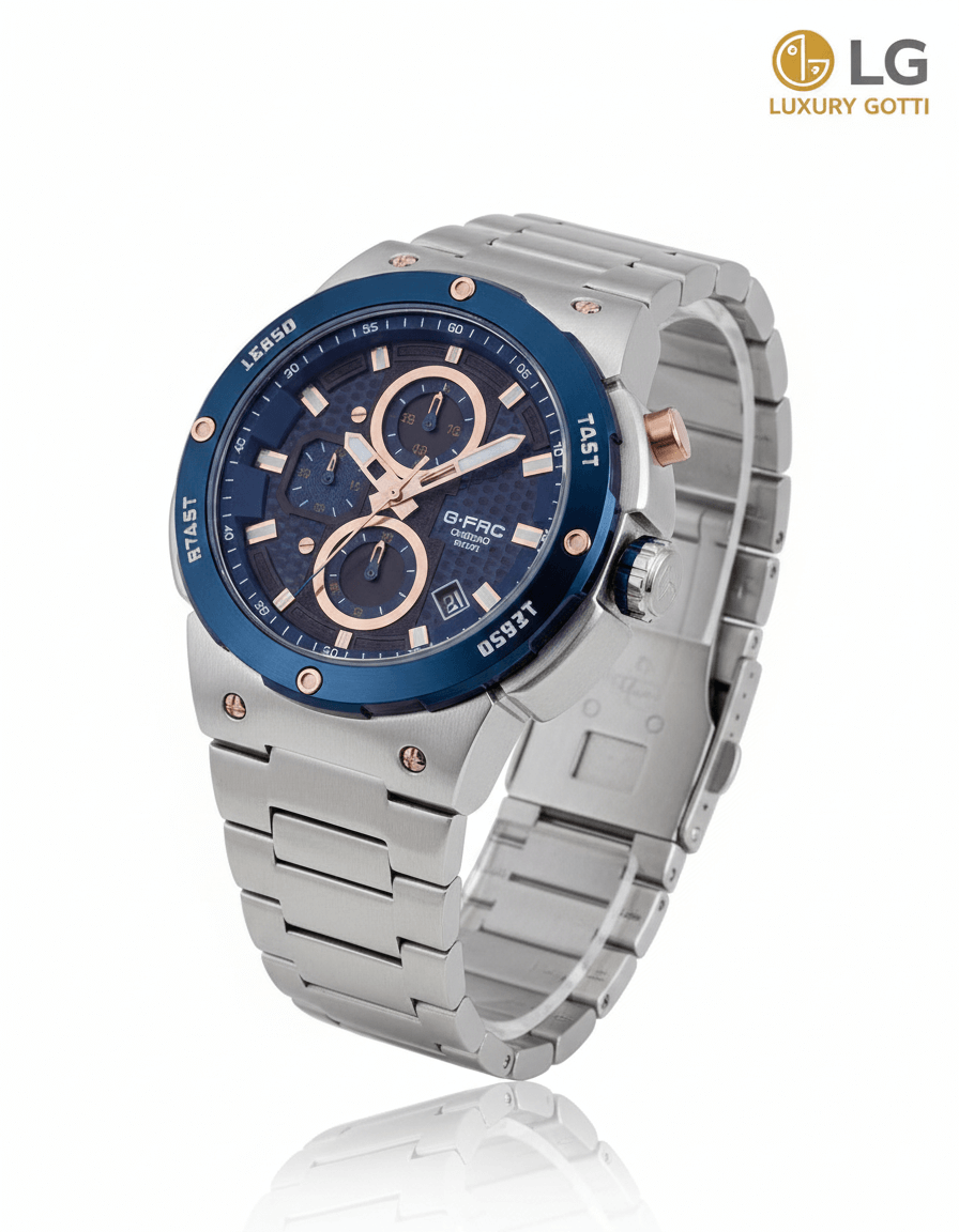 Reloj Acero con Doble Cronógrafo