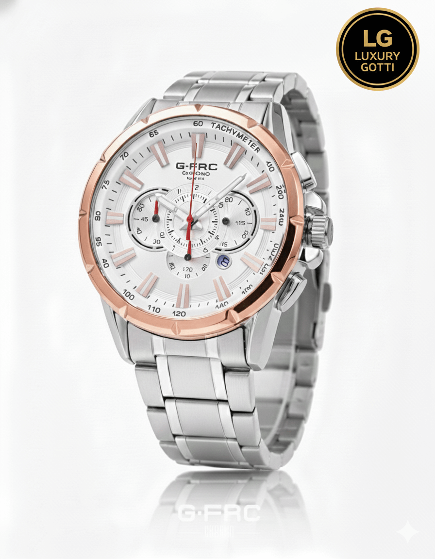 Reloj Clásico Acero con Cronógrafos