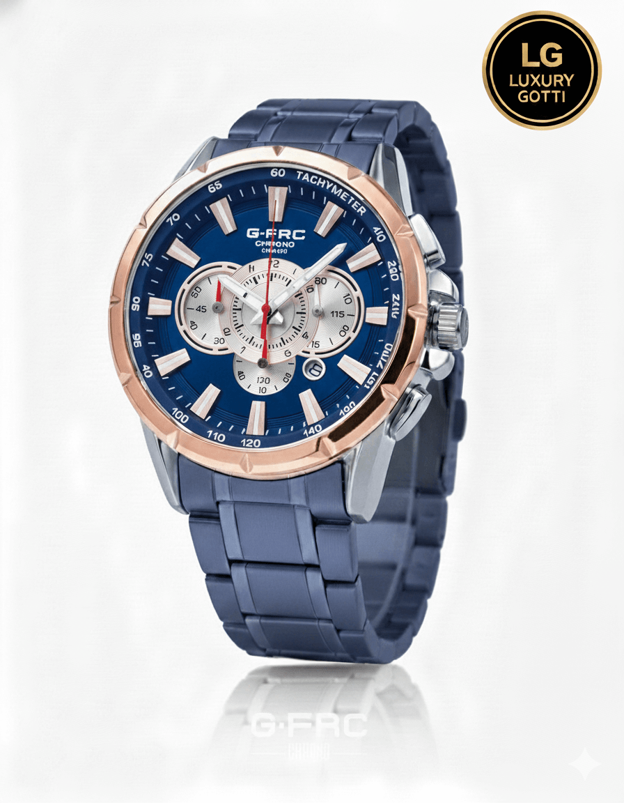 Reloj Clásico Acero con Cronógrafos