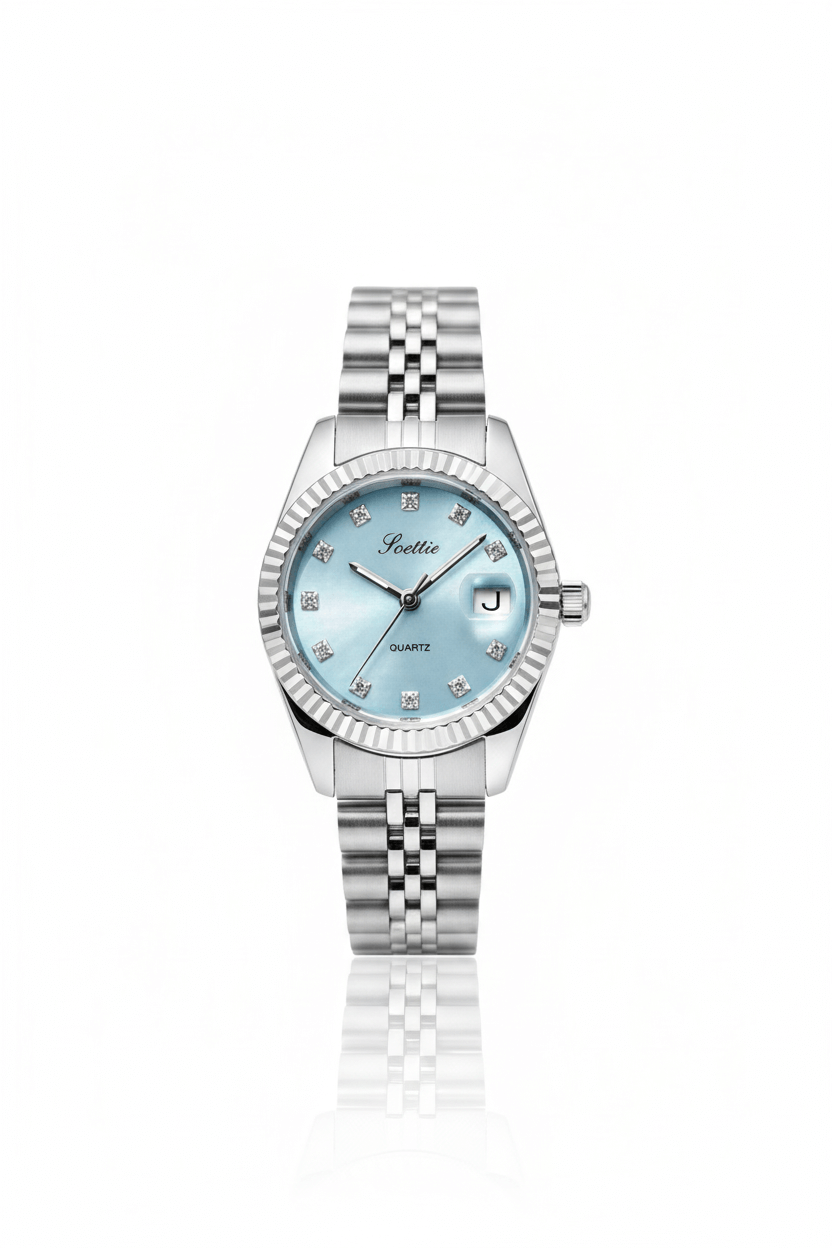 Reloj Elegante Pulso Ancho con Fecha