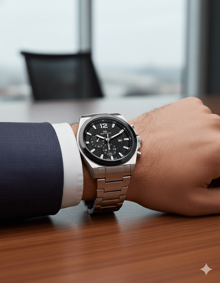 Reloj Acero con Cronógrafos Trial