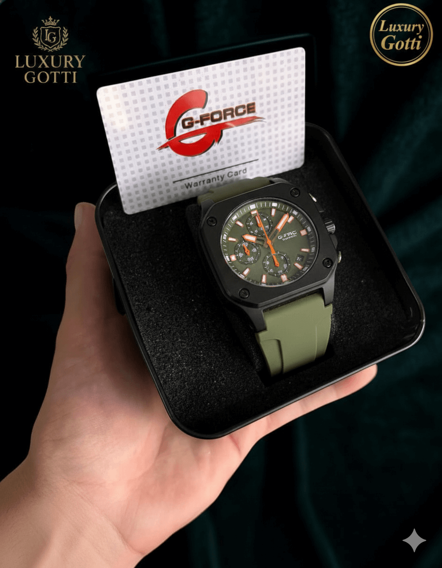 Reloj Goma Caja Cuadrada Cronógrafos