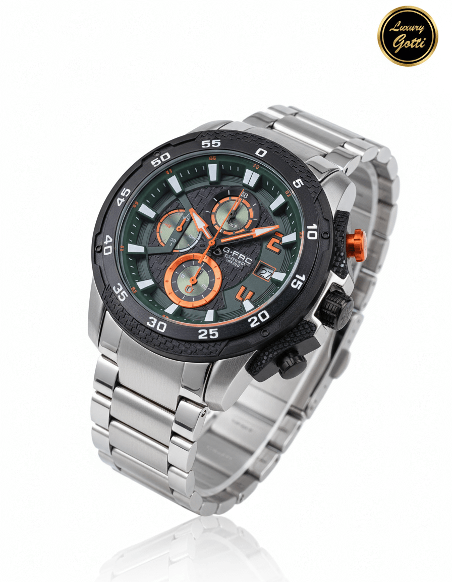 Reloj Deportivo Acero Cronógrafos Colores